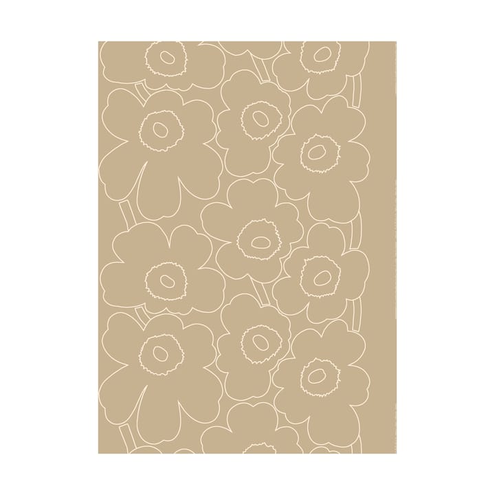 Tela Piirto Unikko lino crudo - Linen-white - Marimekko