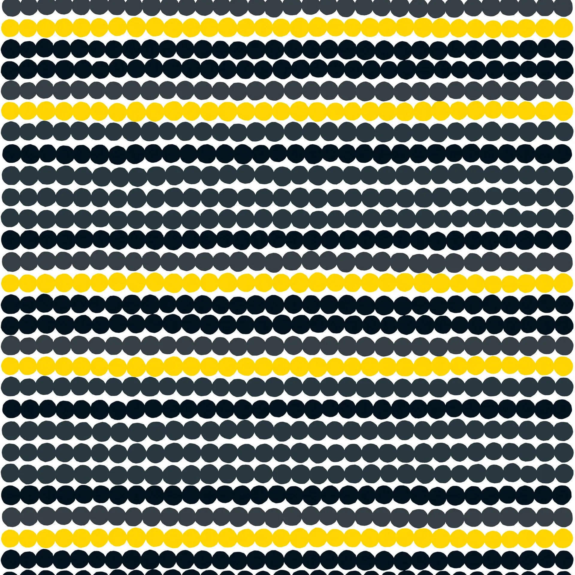 Tela Räsymatto, amarillo-negro Marimekko