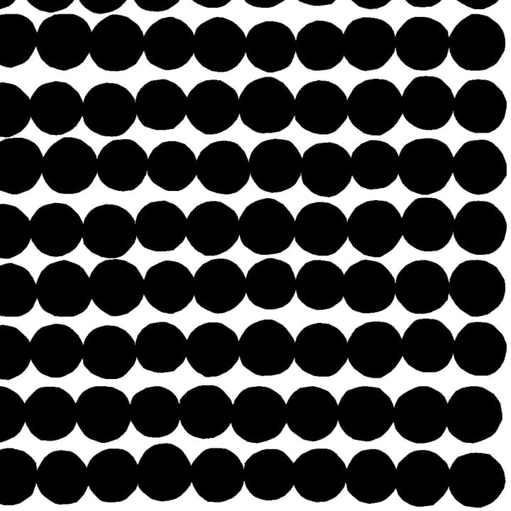Tela Räsymatto, negro-blanco Marimekko