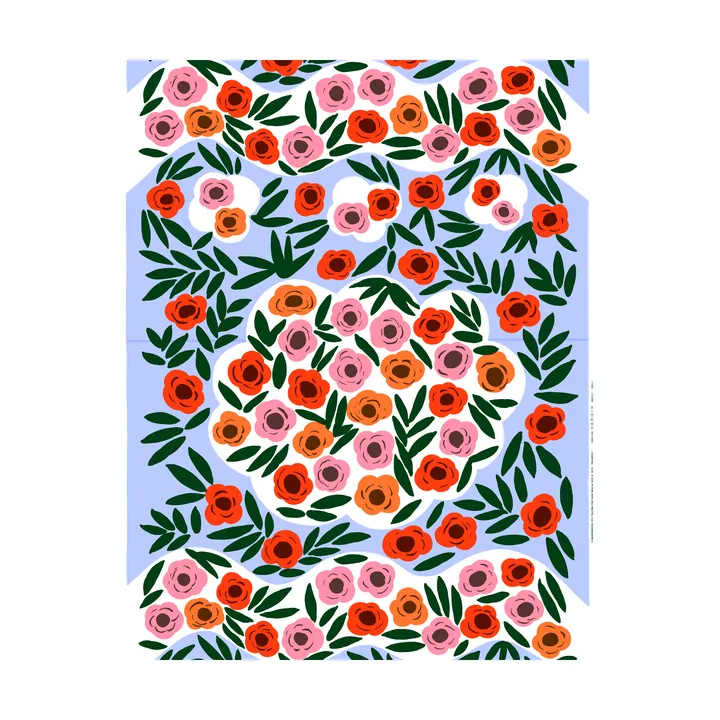 Tela Ruukku - Azul, multicolor - Marimekko