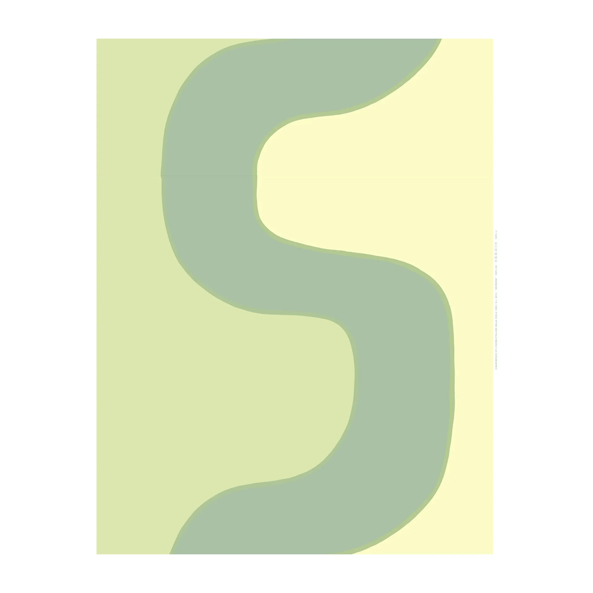 Tela Seireeni, Verde-amarillo Marimekko