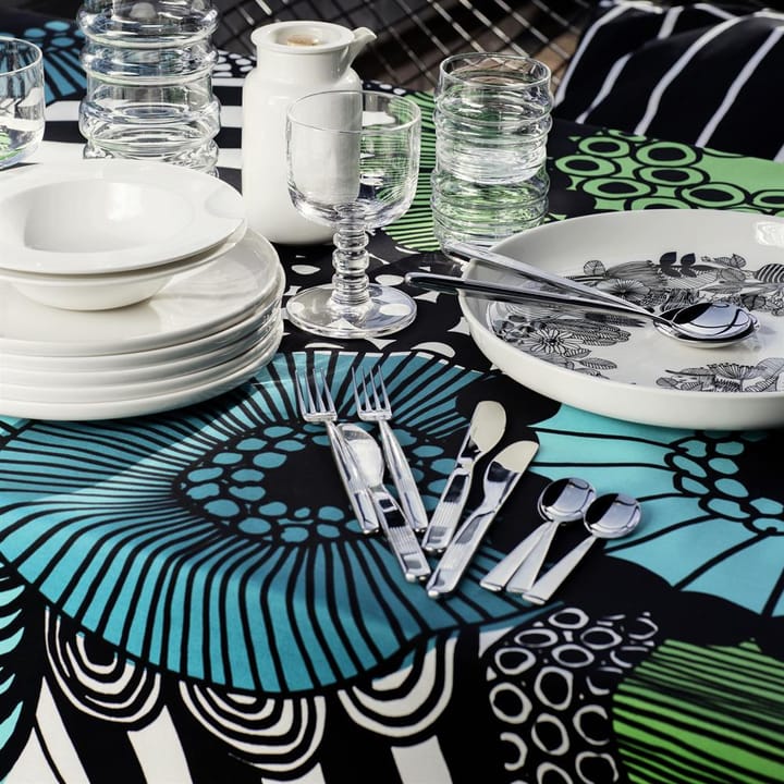 Tela Siirtolapuutarha, azul-verde Marimekko