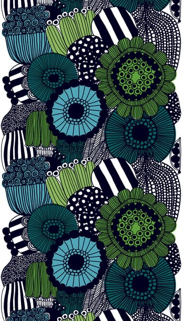 Tela Siirtolapuutarha - azul-verde - Marimekko