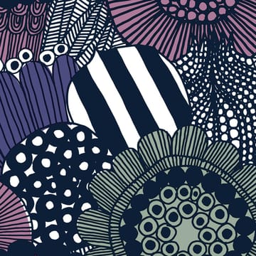 Tela Siirtolapuutarha - blanco-morado-gris - Marimekko