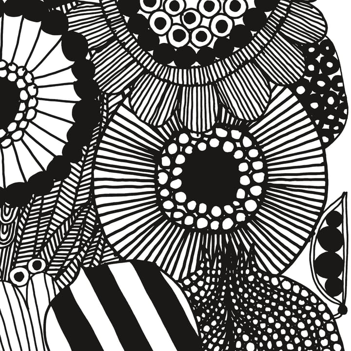 Tela Siirtolapuutarha, blanco-negro Marimekko