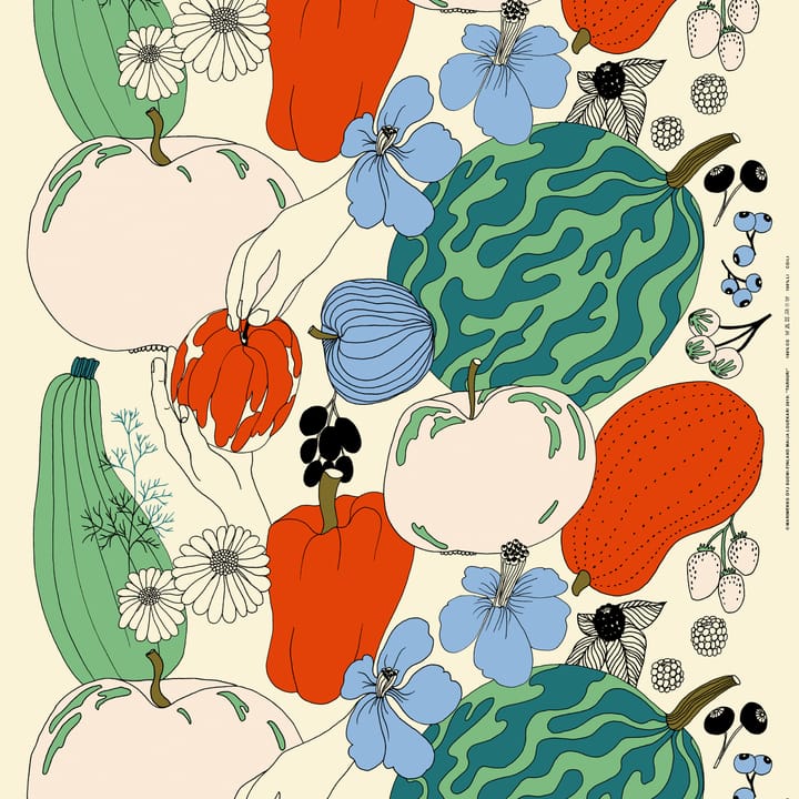 Tela Tarhuri algodón-lino - Multi - Marimekko