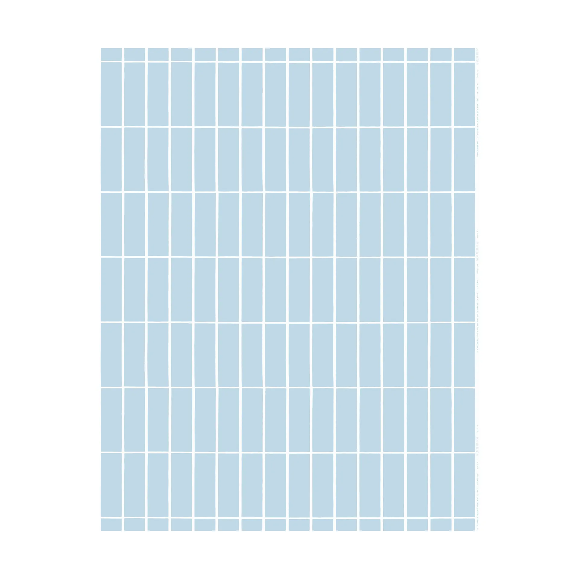 Tela Tiiliskivi, Light blue-white Marimekko