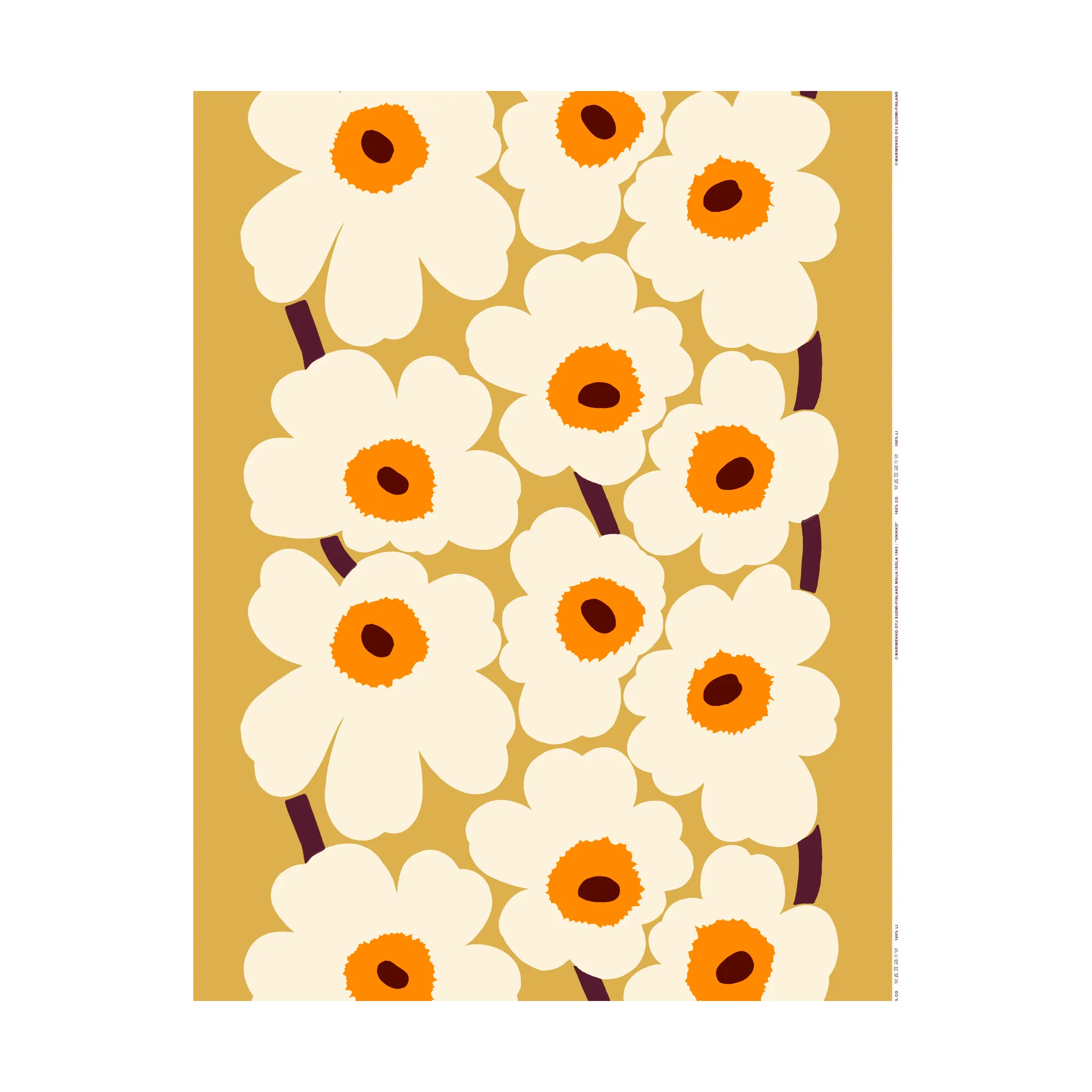 Tela Unikko, Beige Marimekko