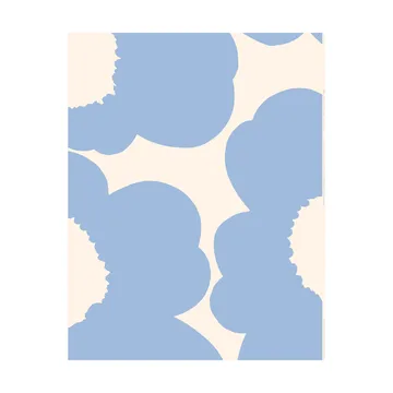Tela Unikko - Light blue-satén de algodón - Marimekko