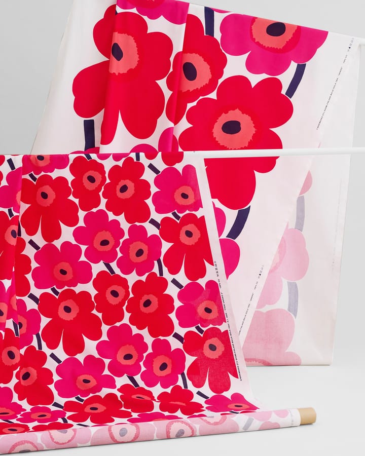 Tela Unikko, rojo Marimekko