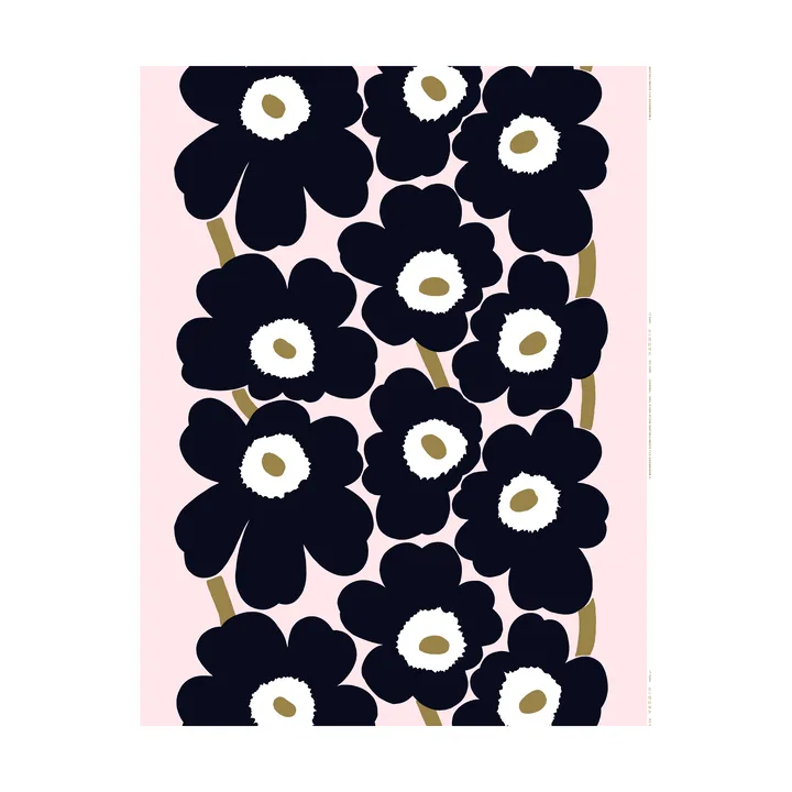 Tela Unikko - Rosa-carbón-marrón claro - Marimekko
