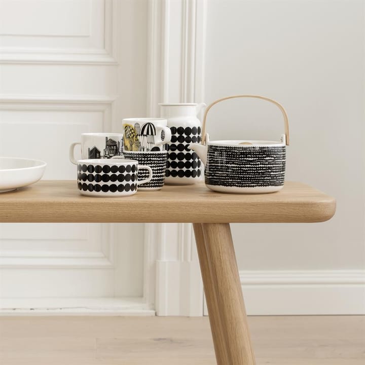 Tetera Räsymatto 70 cl, Negro-blanco Marimekko