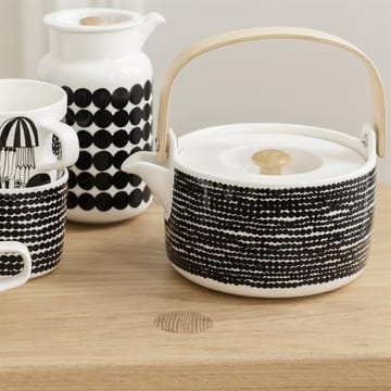 Tetera Räsymatto 70 cl - Negro-blanco - Marimekko