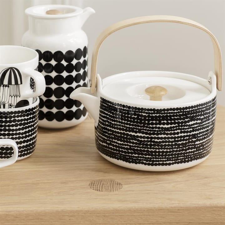 Tetera Räsymatto 70 cl, Negro-blanco Marimekko