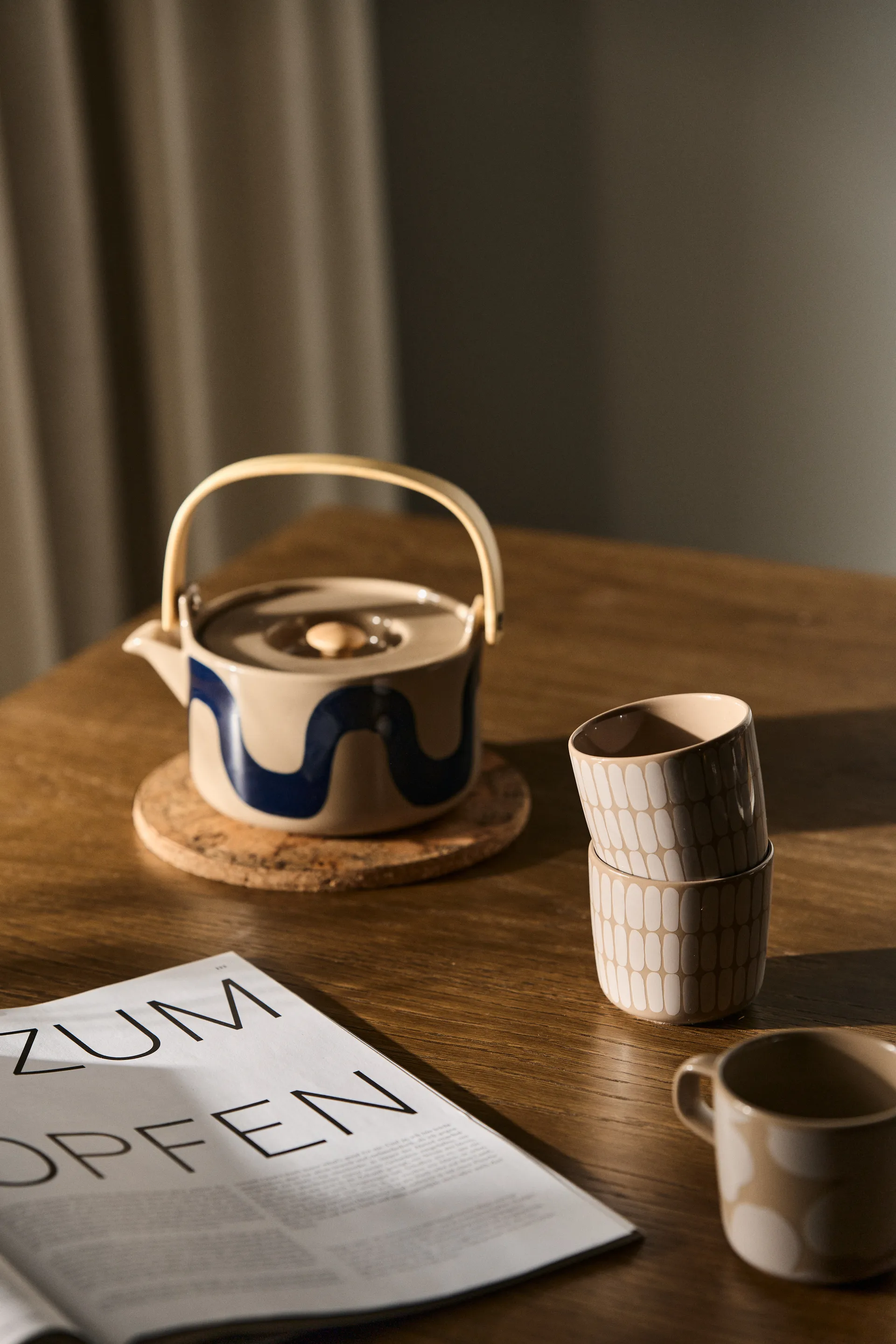 Tetera Seireeni 7 dl, Tierra-azul oscuro Marimekko