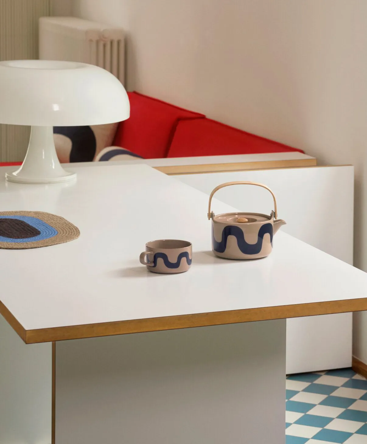 Tetera Seireeni 7 dl, Tierra-azul oscuro Marimekko