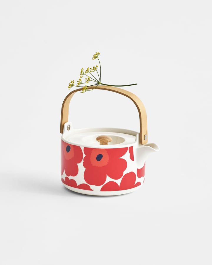 Tetera Unikko 0,7 l - Red-white - Marimekko