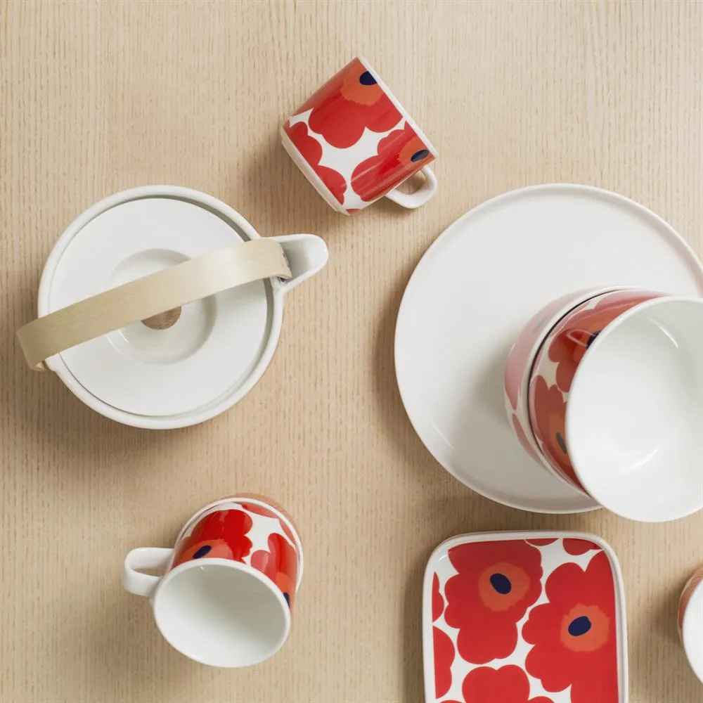 Tetera Unikko 0,7 l, Red-white Marimekko