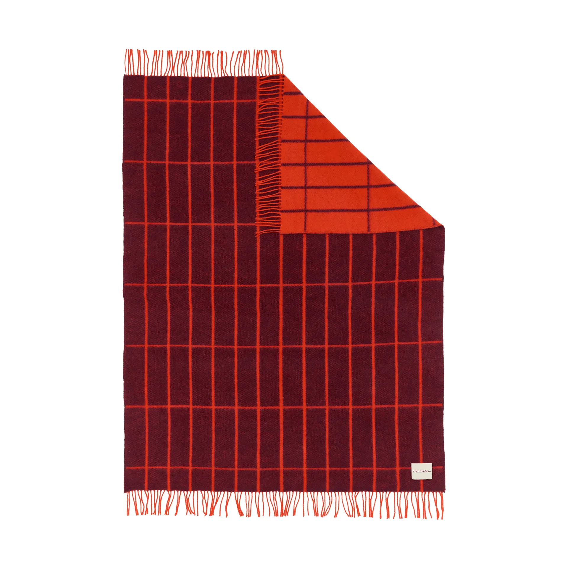 Tiiliskivi manta, Ciruela-rojo anaranjado Marimekko