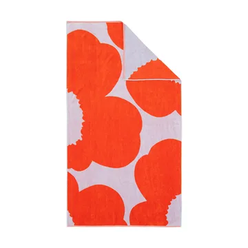 Toalla de baño Iso Unikko - Blue lilac-orange red, 100x180 cm - Marimekko
