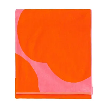 Toalla de baño Iso Unikko - Pink-orange red, 100x180 cm - Marimekko