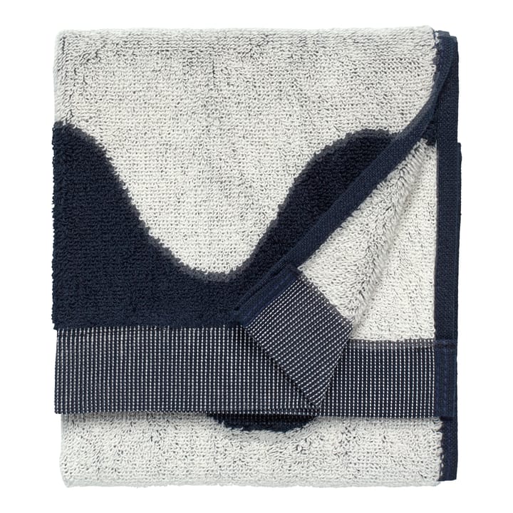 Toalla de baño Lokki azul oscuro-blanco - 30x50 cm - Marimekko