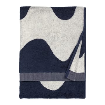 Toalla de baño Lokki azul oscuro-blanco - 50x70 cm - Marimekko