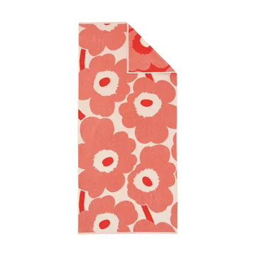 Toalla de baño Unikko 70x150 cm - Blanco roto-orange red - Marimekko