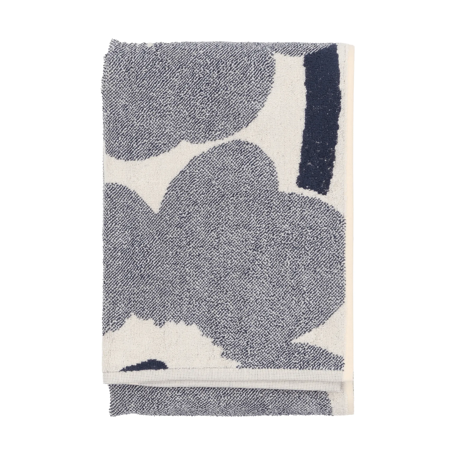 Toalla de baño Unikko 70x150 cm, Off white-blueberry Marimekko