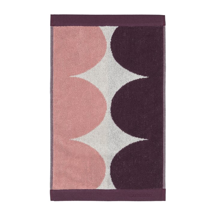 Toalla de invitados Härkä 50x30 - blanco-rosa-rojo - Marimekko