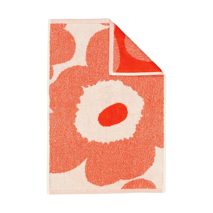 Toalla de mano Unikko 32x50 cm - Blanco roto-orange red - Marimekko