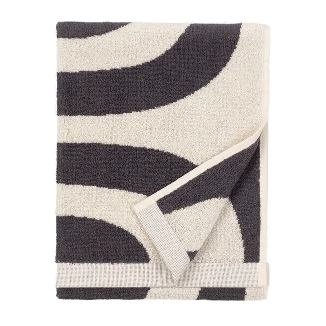 Toalla de manos Melooni 50x70, Charcoal-off white Marimekko