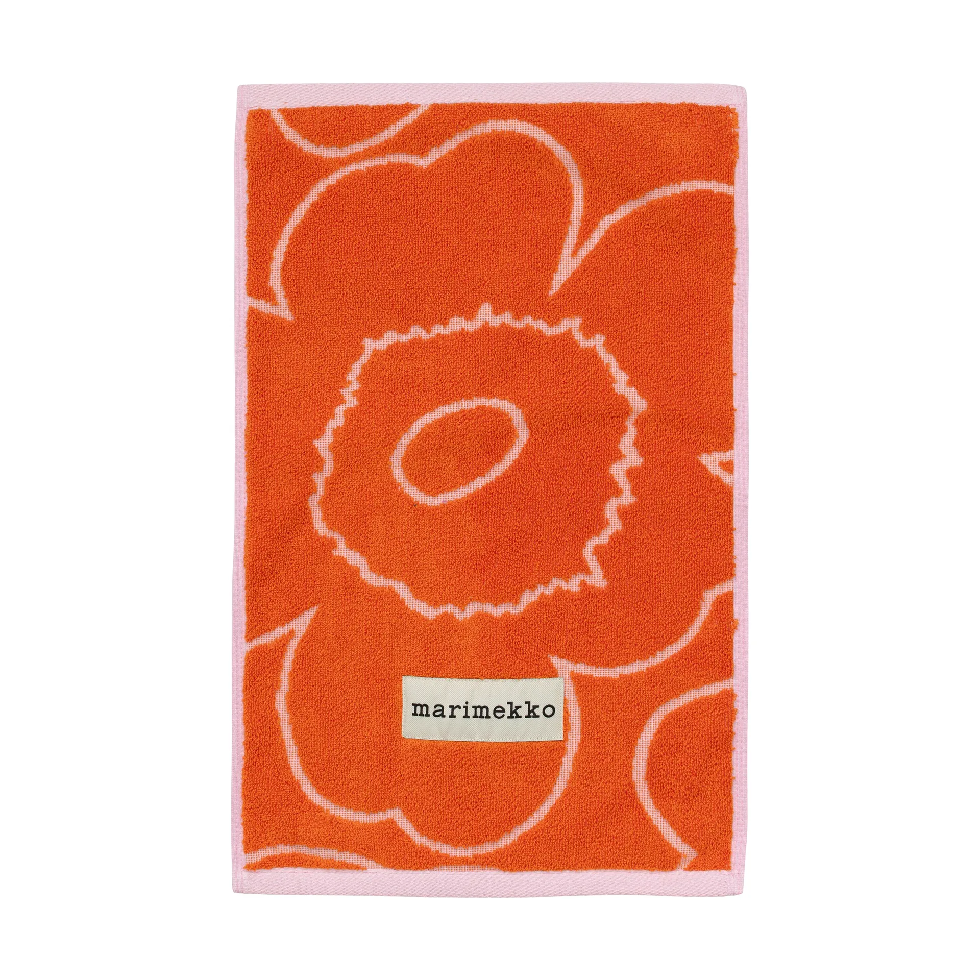 Toalla de manos Piirto Unikko 30x50 cm, Burnt orange-pink Marimekko