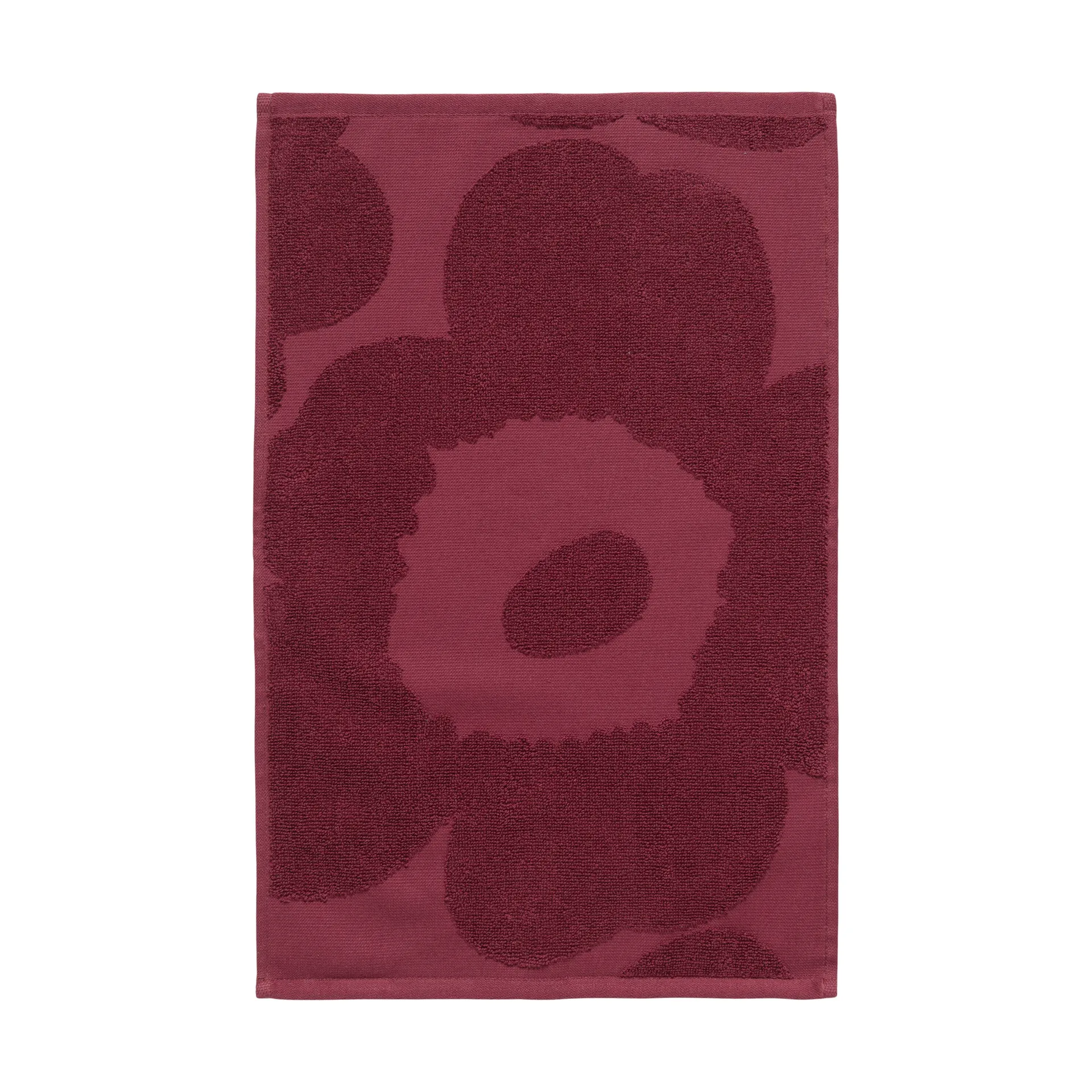 Toalla de manos solid Unikko 32x50 cm, Rojo oscuro Marimekko