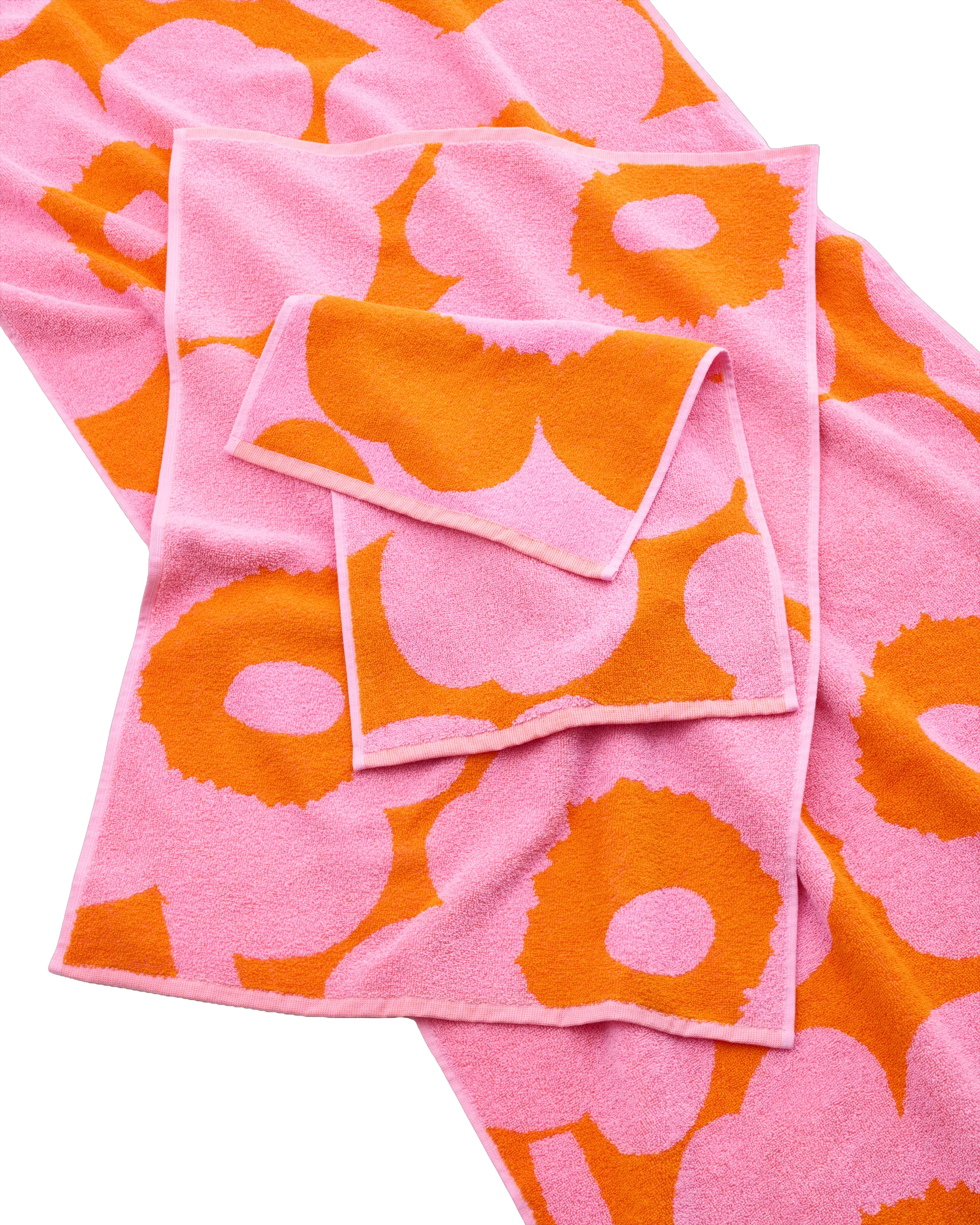 Toalla de manos Unikko 30x50 cm, Orange-pink Marimekko