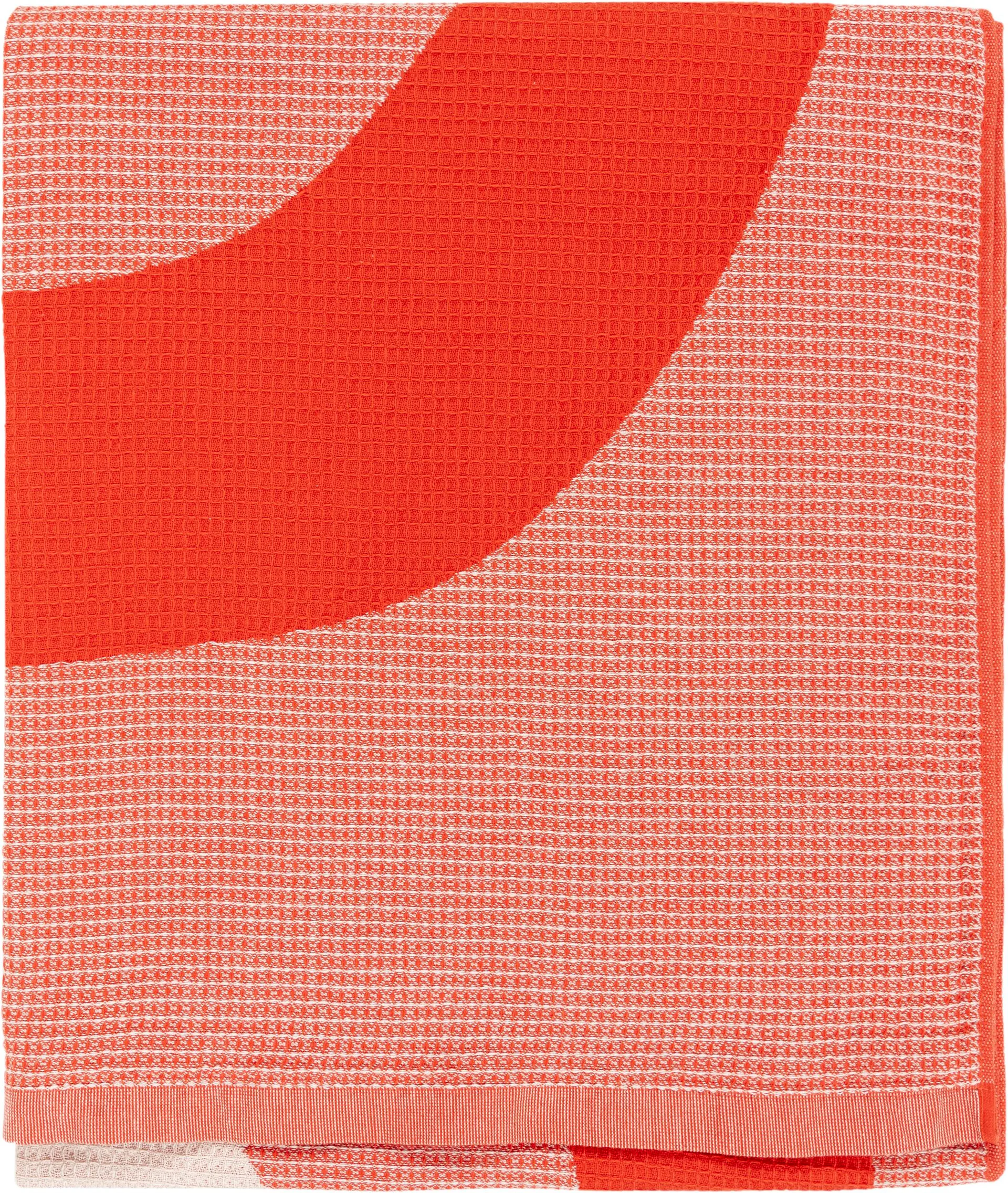 Toalla de playa Melooni 96,5x180 cm, Orange-off white Marimekko