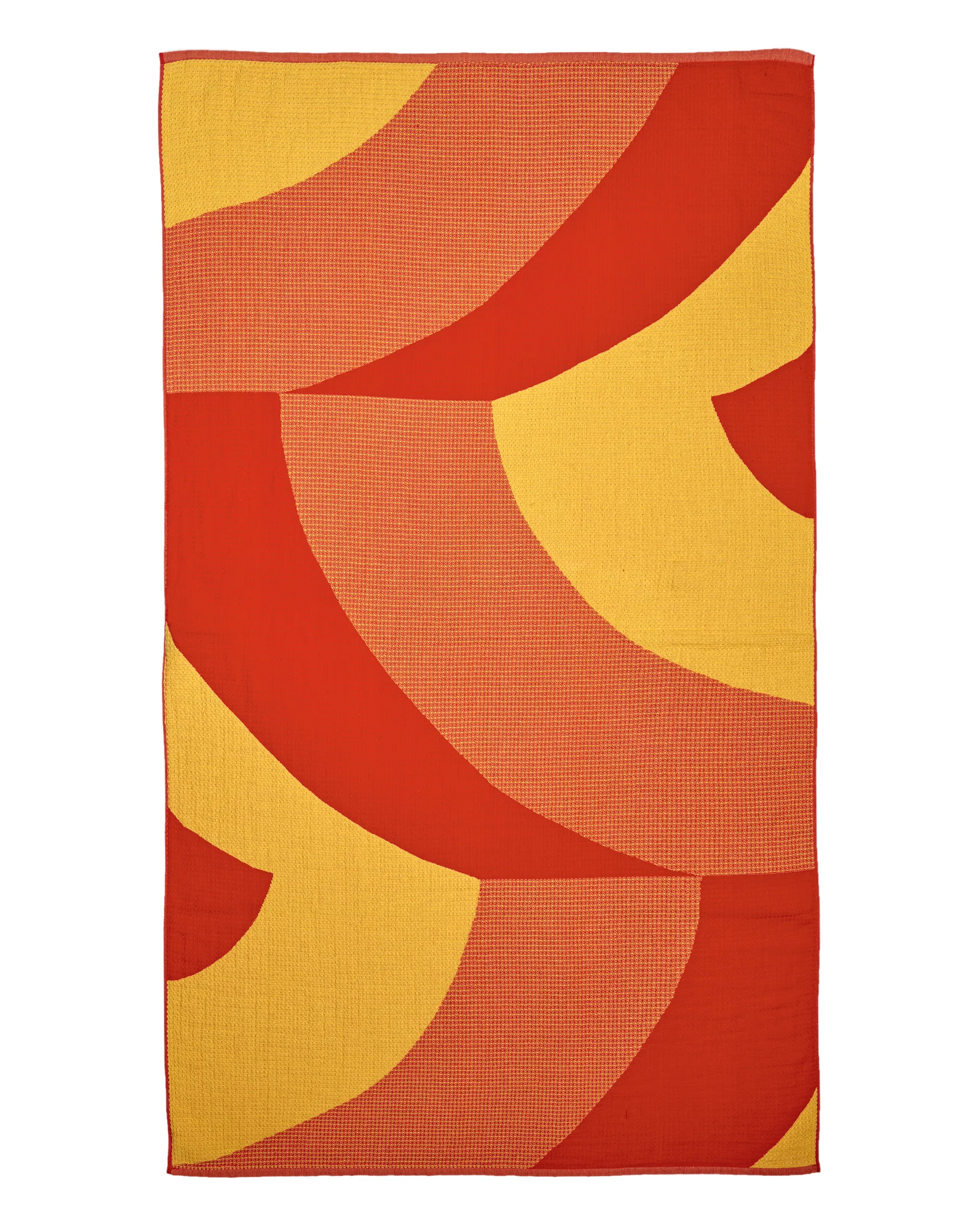 Toalla de playa Savanni 100x180 cm, Rojo-amarillo Marimekko