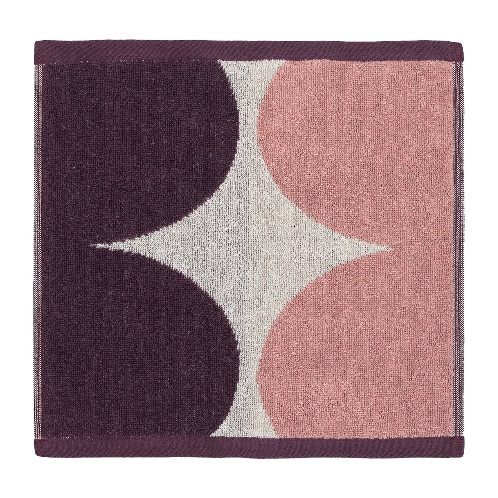 Toalla Härkä mini 30x30 cm, blanco-rosa-rojo Marimekko