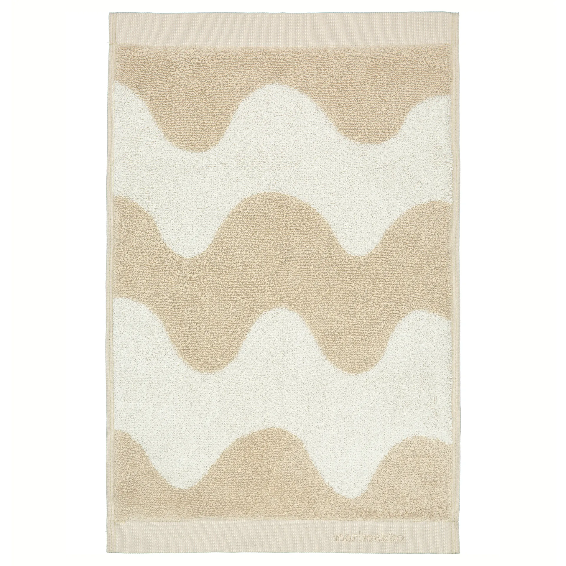 Toalla Lokki beige-blanco, 30x50 cm Marimekko