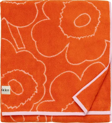 Toalla Piirto Unikko 100x160 cm - Burnt orange-pink - Marimekko