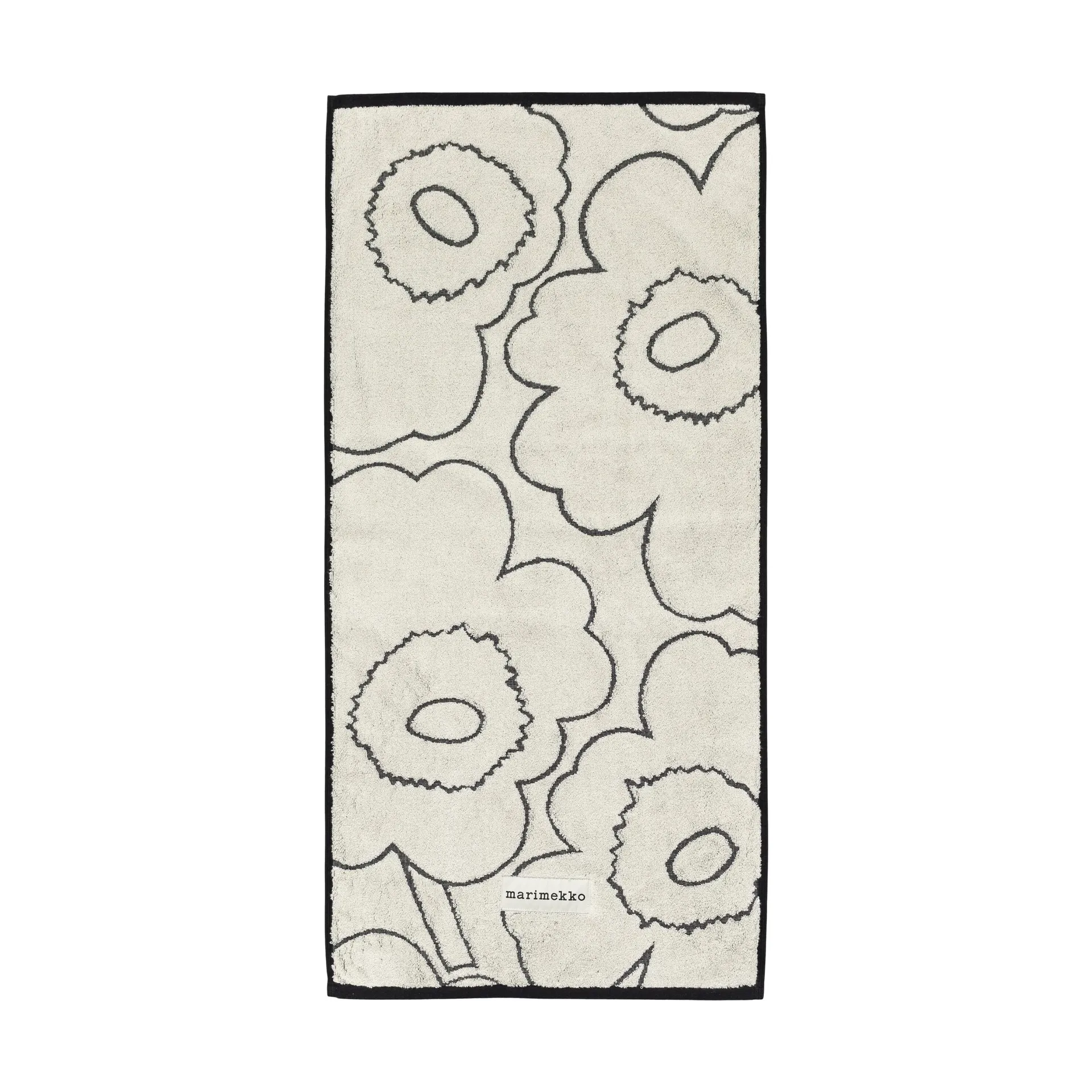 Toalla Piirto Unikko 50x100 cm, Ivory-black Marimekko