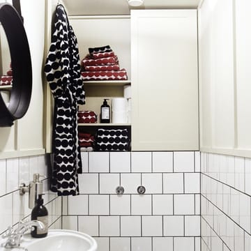 Toalla Räsymatto, negro - toalla de baño 70 x 150 cm - Marimekko
