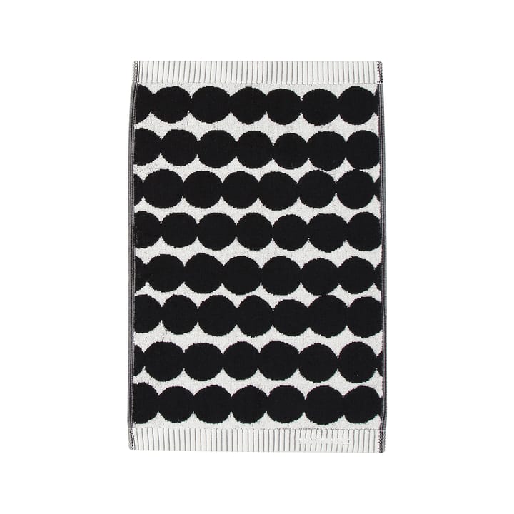 Toalla Räsymatto, negro - toalla de invitados 30 x 50 cm - Marimekko