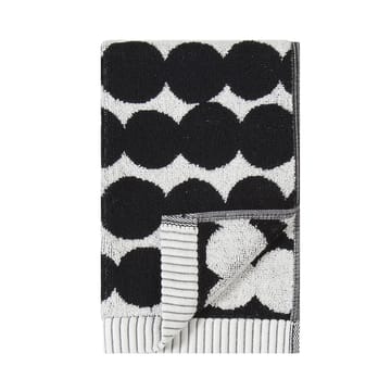 Toalla Räsymatto, negro - toalla de invitados 30 x 50 cm - Marimekko