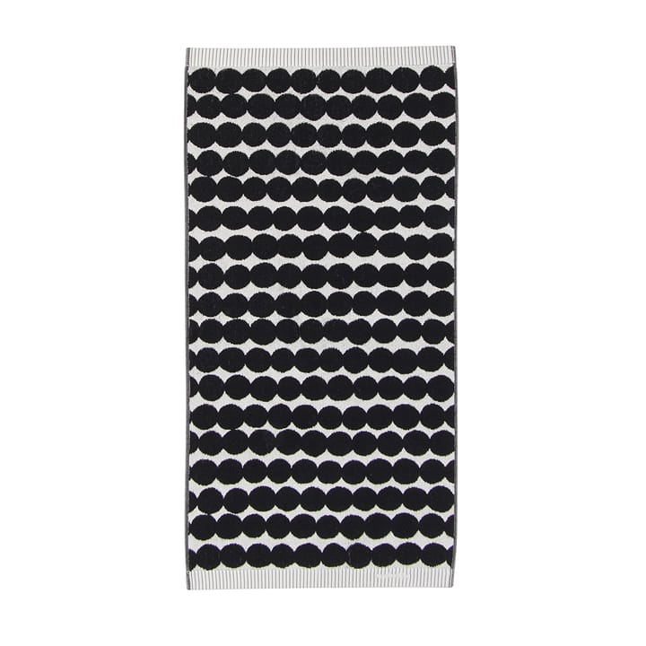 Toalla Räsymatto, negro - toalla de manos 50 x 100 cm - Marimekko