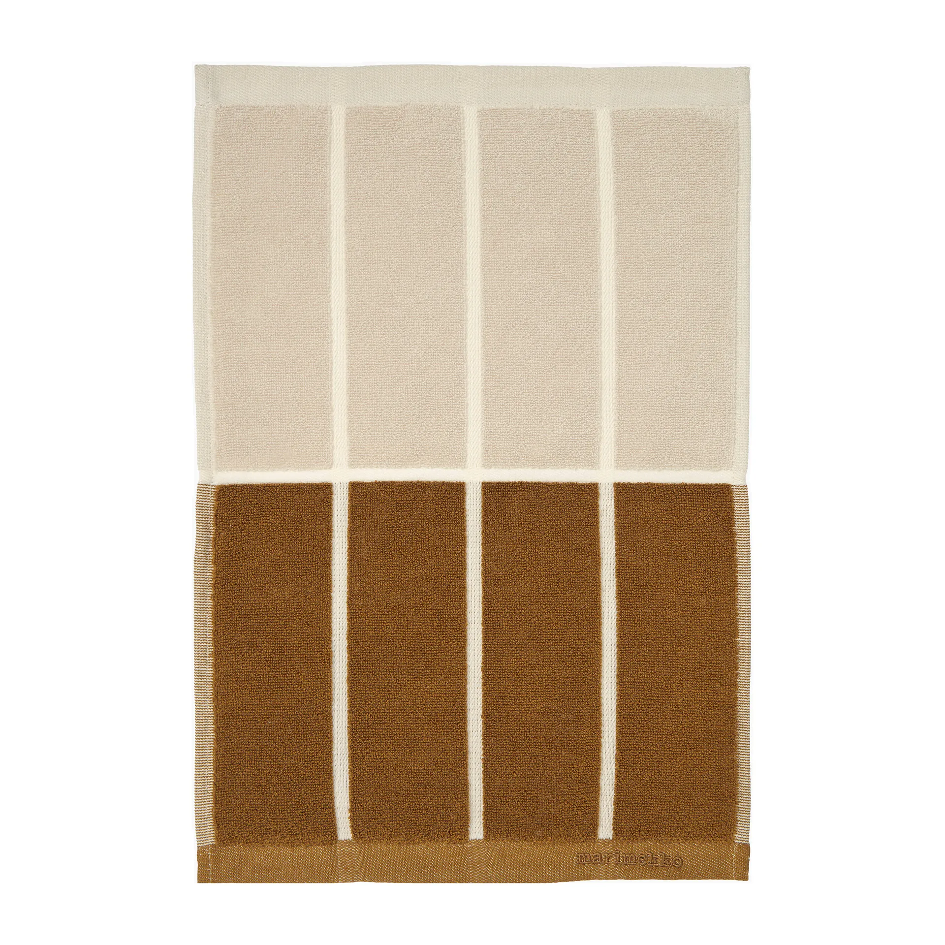 Toalla Tiiliskivi 30x50 cm, gris oscuro-marrón-beige Marimekko