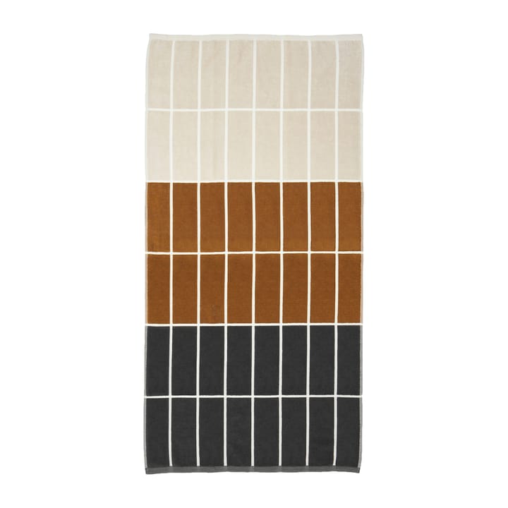 Toalla Tiiliskivi 70x150 cm - gris oscuro-marrón-beige - Marimekko