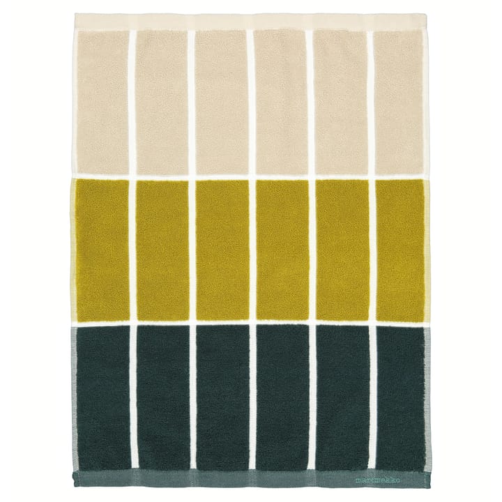 Toalla Tiiliskivi verde oscuro-amarillo-beige - 50x70 cm - Marimekko