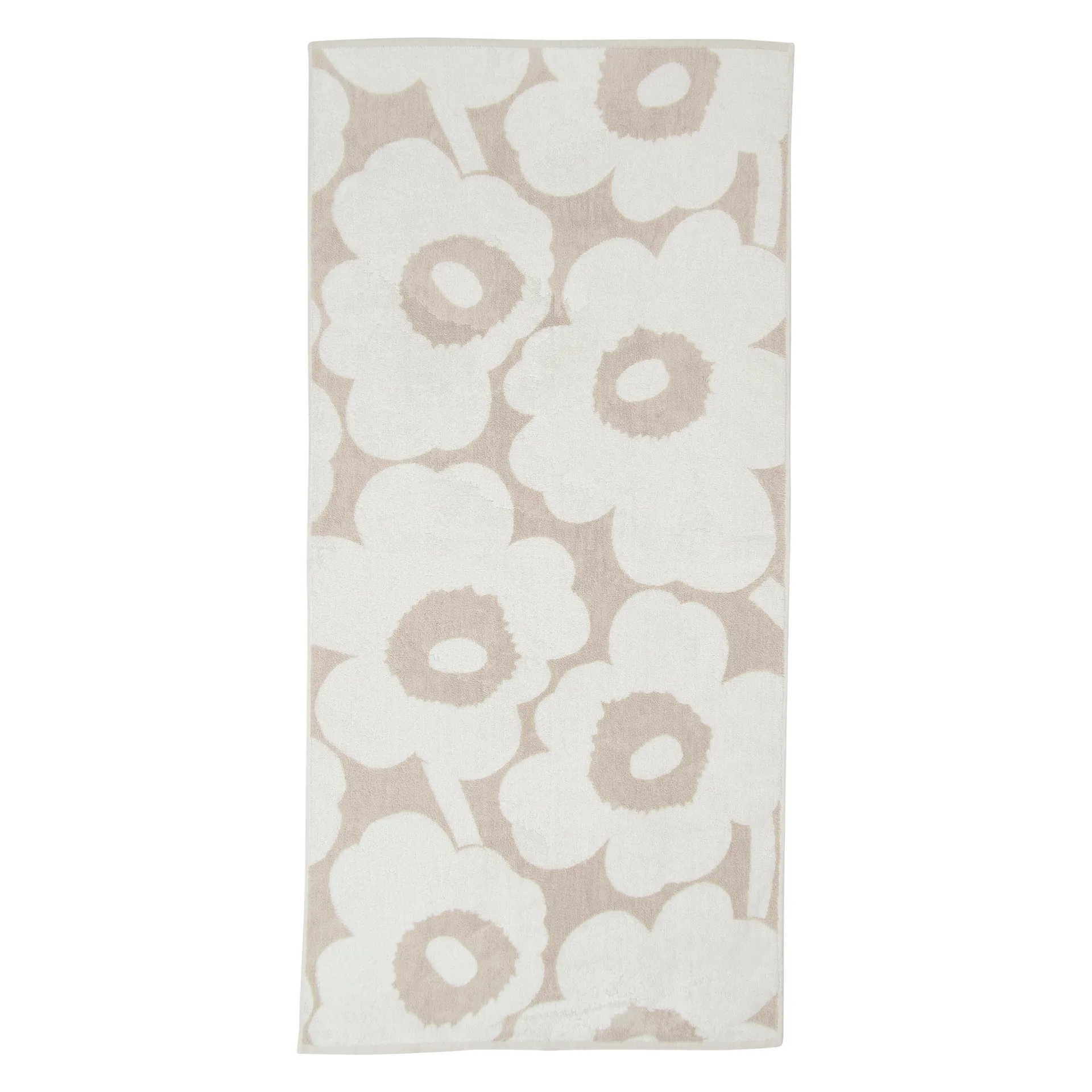 Toalla Unikko beige-blanco, 70x150 cm Marimekko