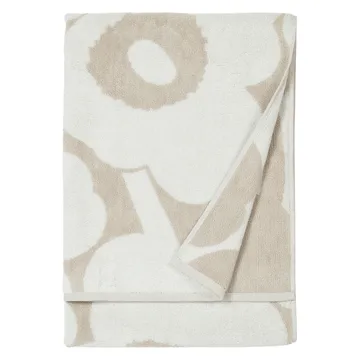 Toalla Unikko beige-blanco - 70x150 cm - Marimekko